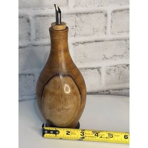 Vintage Sango Brown Drip Stoneware Oi MidCentury Pottery Cork Pourer